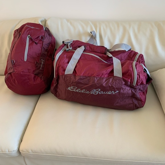 Eddie Bauer Bags Eddie Bauer Stowaway Duffel And Pack Poshmark